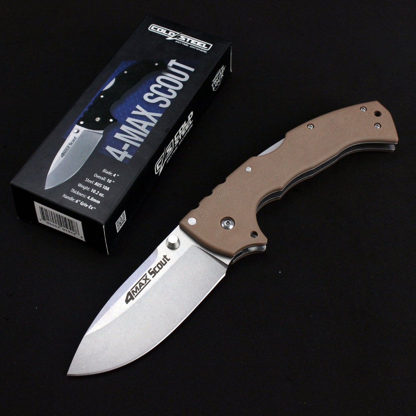 Folding Knife Cold Steel Pocket Knife Stonewashed Nylon Fiber Handle EDC Camping Tactical Knife