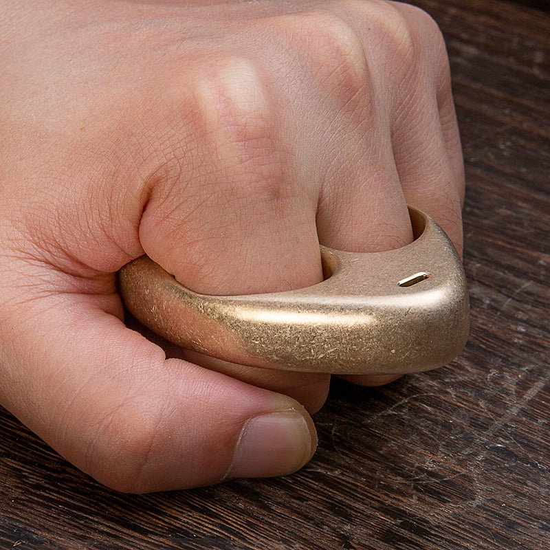 Brass Alien ET Knuckles - Two Finger Stonewash Unique Design For Women