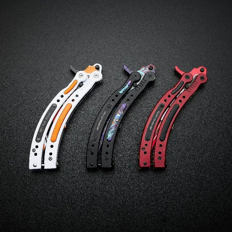 CSGO Butterfly Knife Trainer Blind Box - Armed Shark Balisong Random Skin Flipper