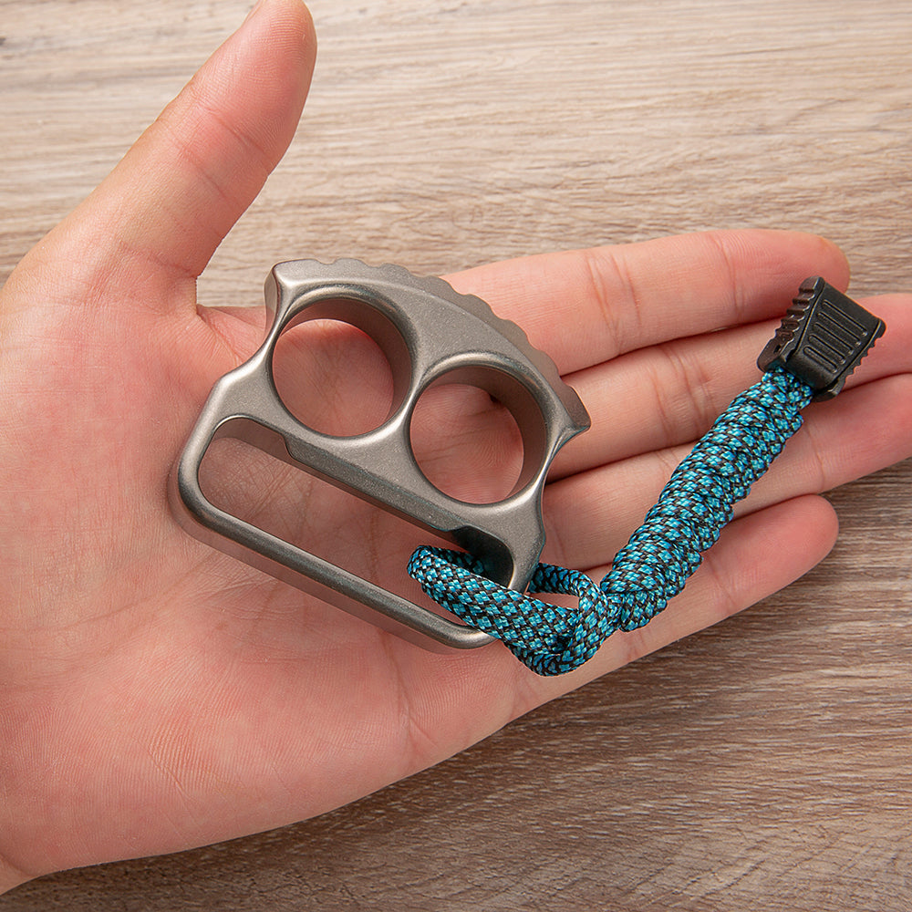 EDC Knuckles – TC4 Titanium Two Finger Bottle Opener 18mm 115g Sandblasted