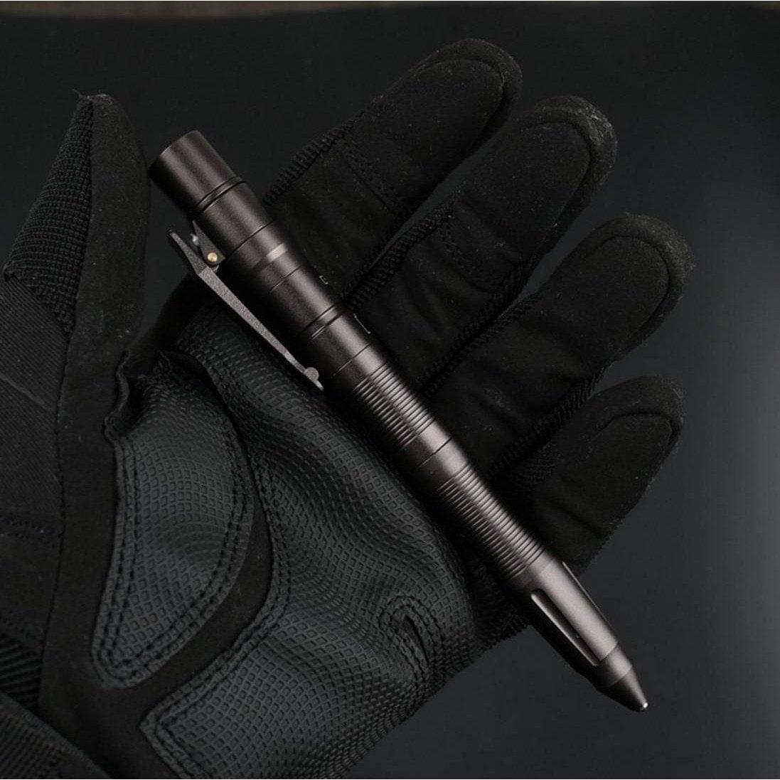 Aluminum Tactical Pen - Flashlight Tungsten Tip USB Rechargeable TSA Approved