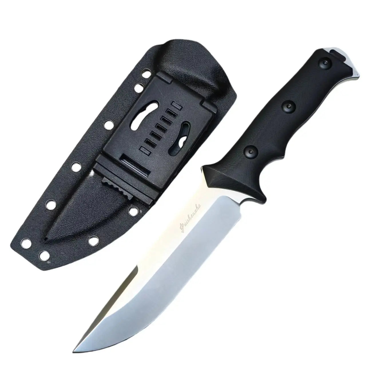 Roadblock Overbuilt D2 Survival Fixed Blade - 6mm Thick Tactical Knife