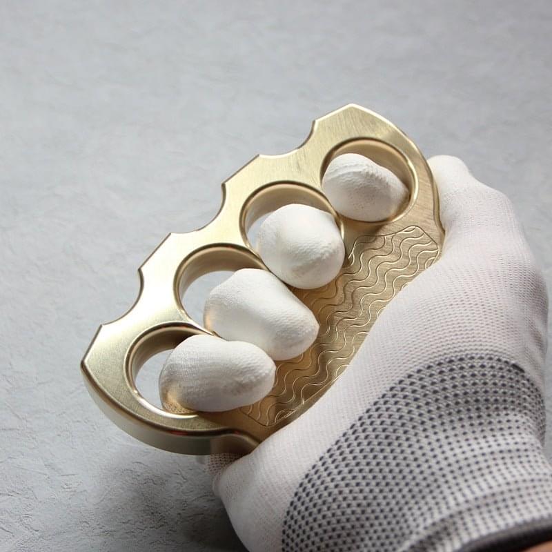 Brass Knuckles H59 | Four Finger Knuckle Duster Self Defense Knuckles - Anti-Slip Tactical Knuckles 640g