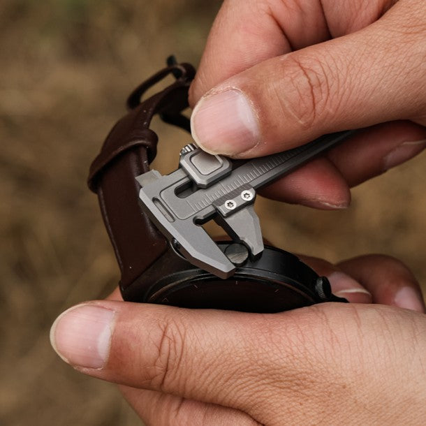 TiCal Pro GR5 Titanium Mini Caliper - 9-in-1 Multi-Function EDC Measurement Tool