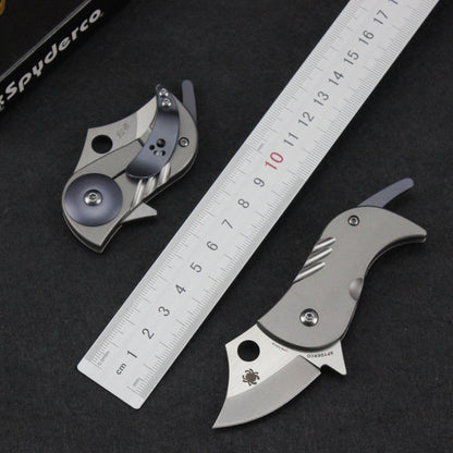 Bitelock Mini EDC Folding Knife - 9Cr18MoV Steel & TC4 Titanium