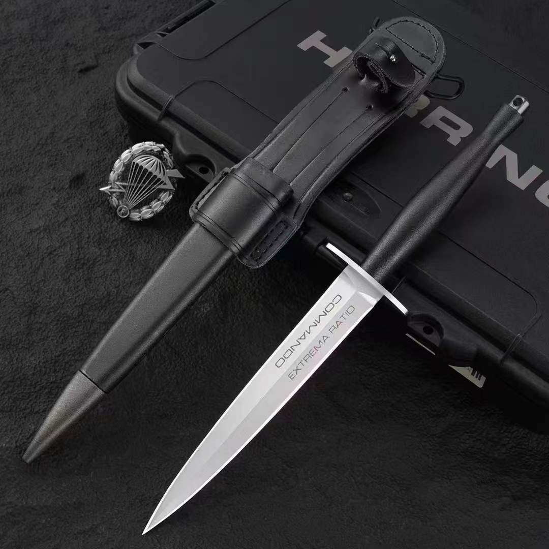Sentry's Edge N690 Steel Tactical Fixed Blade Knife - Fiberglass Handle
