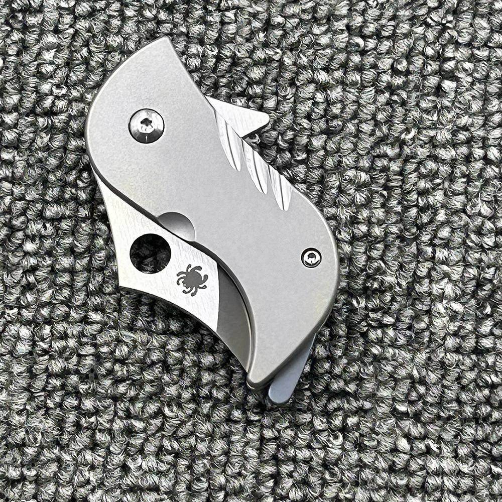 Bitelock Mini EDC Folding Knife - 9Cr18MoV Steel & TC4 Titanium