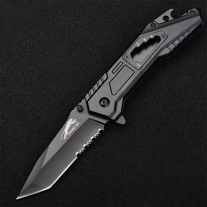 Leopard's Edge Stainless Steel Multipurpose Pocket Knife - Ergonomic Design EDC