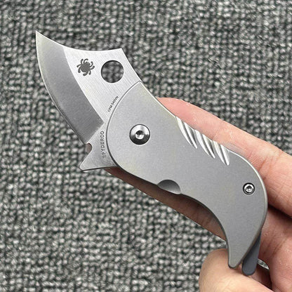 Bitelock Mini EDC Folding Knife - 9Cr18MoV Steel & TC4 Titanium