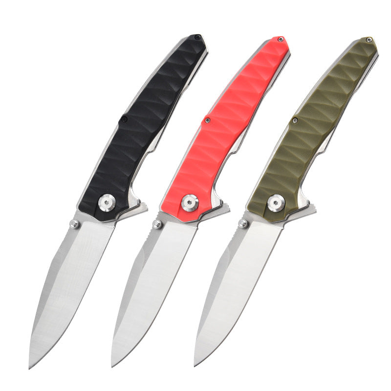 Folding Knife Stainless Steel Ergonomic Handle Compact EDC Outdoor Camping Utility