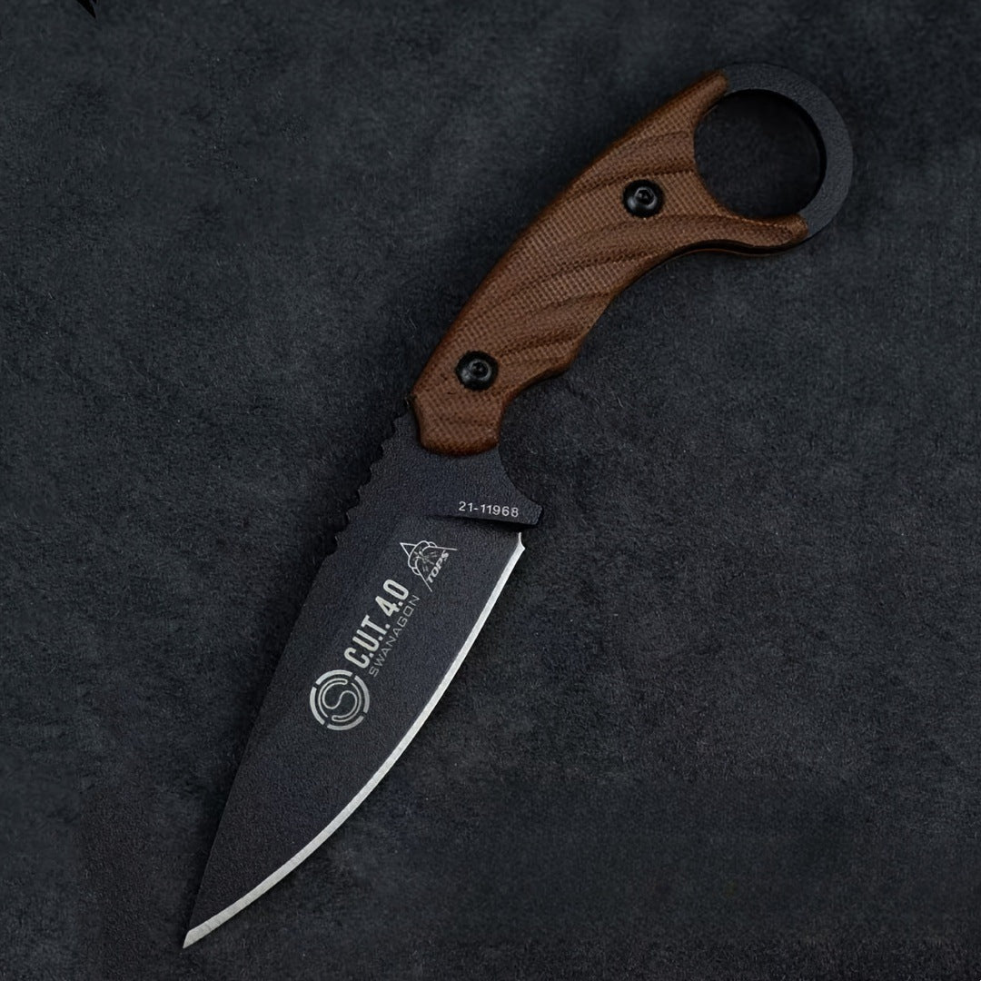 AshRidge 1095 High Carbon Fixed Blade - EDC Tactical Knife