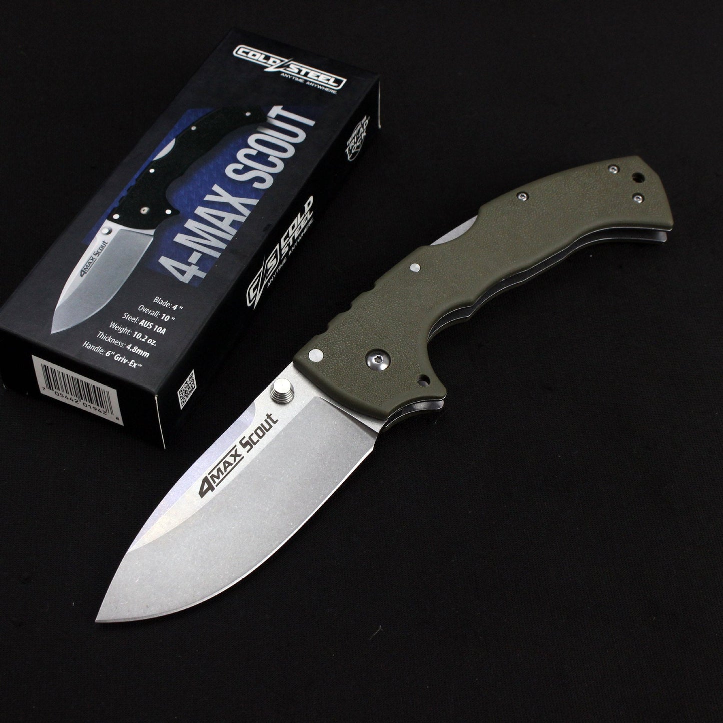 Folding Knife Cold Steel Pocket Knife Stonewashed Nylon Fiber Handle EDC Camping Tactical Knife