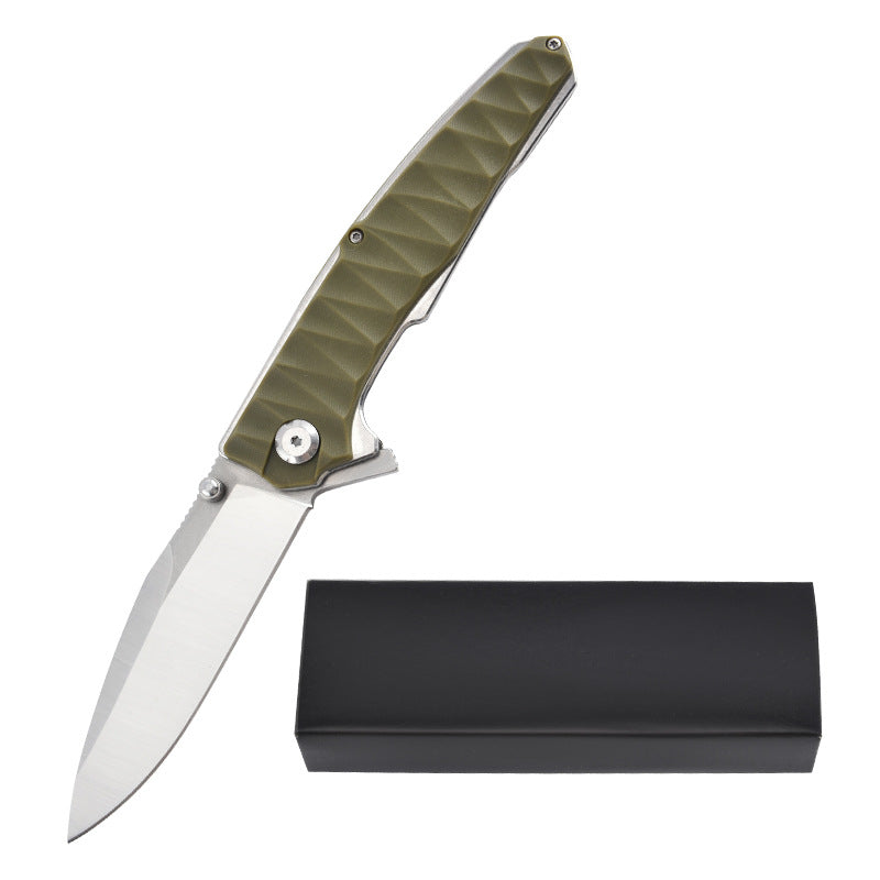Folding Knife Stainless Steel Ergonomic Handle Compact EDC Outdoor Camping Utility