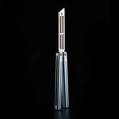 Squiddy V2 Balisong Trainer - Armed Shark 6061 Aluminum Butterfly Knife Fast Flipper