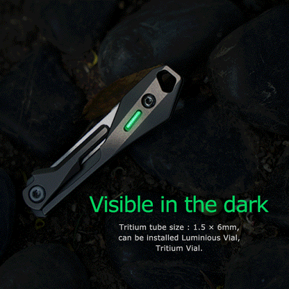 Titanium Scalpel Knife GR5 Micro Folding Replaceable Blade EDC TSA Compliant Travel