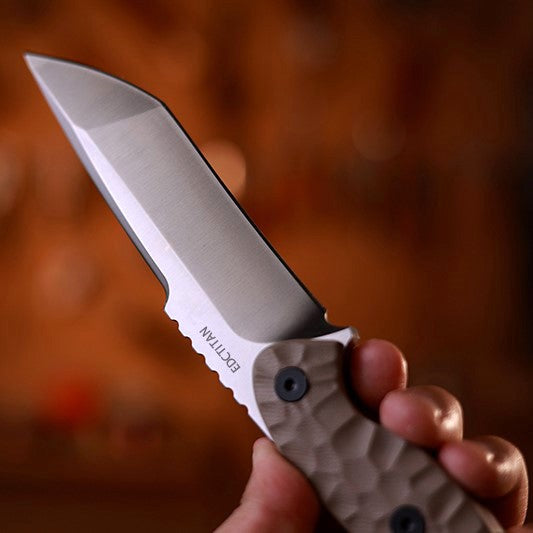 TitanForge VG10 Heavy-Duty Tactical Camp Knife - 7mm Full-Tang Outdoor Survival Blade