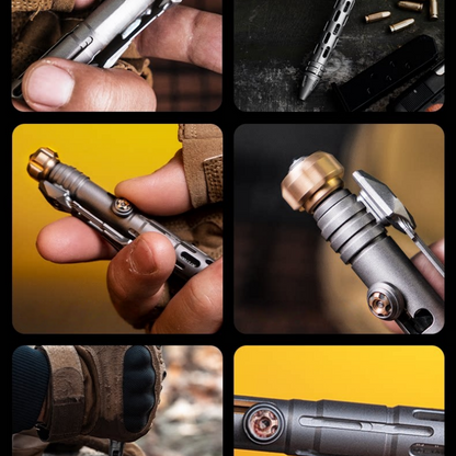 Titanium Tactical Pen TITANER – Mech EDC Multi-Tool with Fidget Spinner