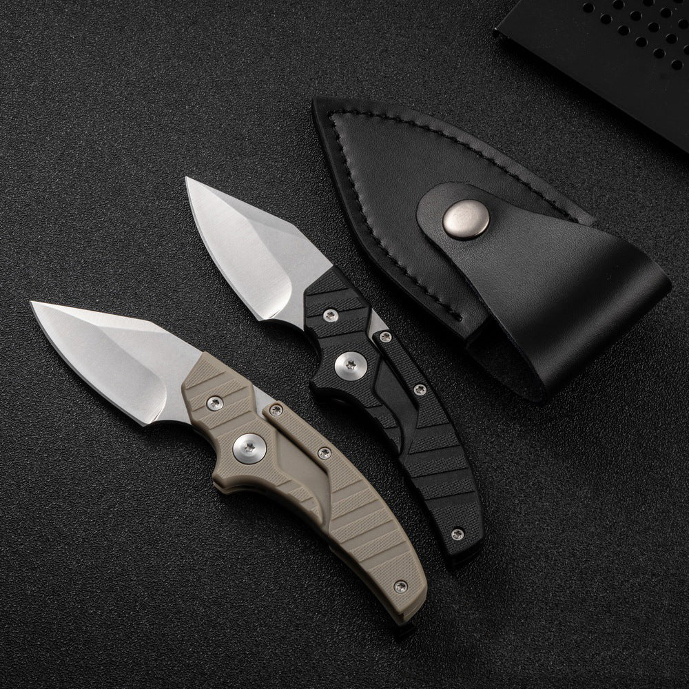 Folding Knife D2 Steel 2-in-1 Transformable Push Dagger EDC Tactical Self Defense
