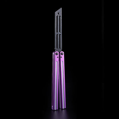 Squiddy V2 Balisong Trainer - Armed Shark 6061 Aluminum Butterfly Knife Fast Flipper