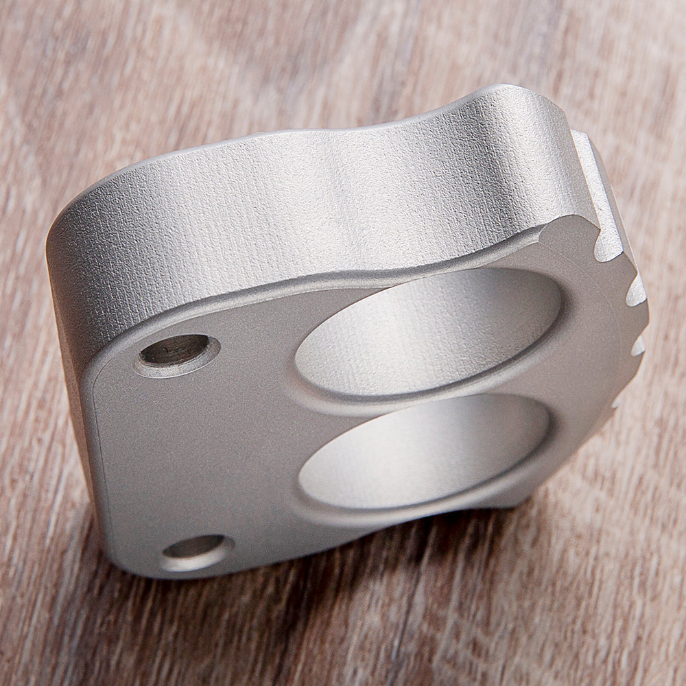 304 Stainless Steel Two Finger Knuckles - 16mm Ultra Thick Sandblast Finish