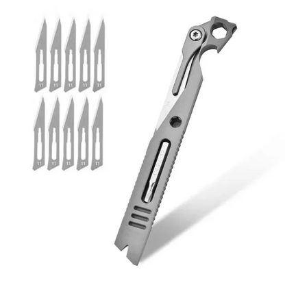 IronClad 9-in-1 Titanium Pocket Pry Bar - Aerospace-Grade Multi-Tool EDC