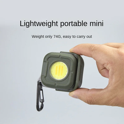 RuggedCompass Keylight - 500LM Rotating Keychain Flashlight with 4 Color Temps