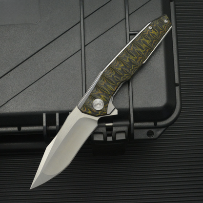 Python D2 Heavy-Duty Folding Knife - G10 Tactical Survival Blade