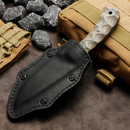 IronClad 80CRV2 Tactical Fixed Blade Knife - Full-Tang 5mm with G10 Handle Survival