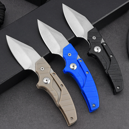 Folding Knife D2 Steel 2-in-1 Transformable Push Dagger EDC Tactical Self Defense