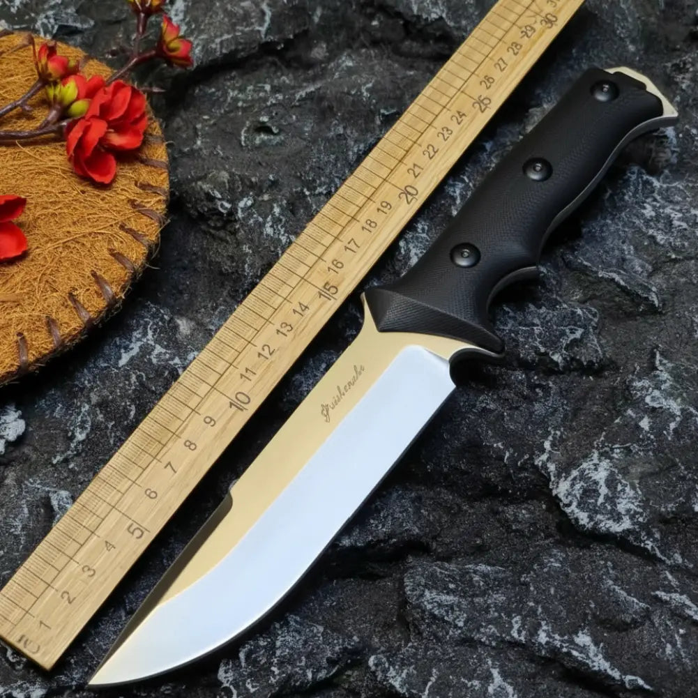 Roadblock Overbuilt D2 Survival Fixed Blade - 6mm Thick Tactical Knife