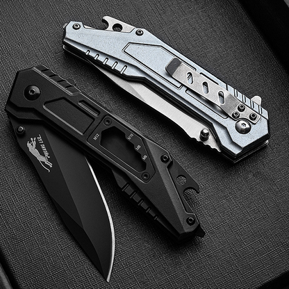 Leopard's Edge Stainless Steel Multipurpose Pocket Knife - Ergonomic Design EDC