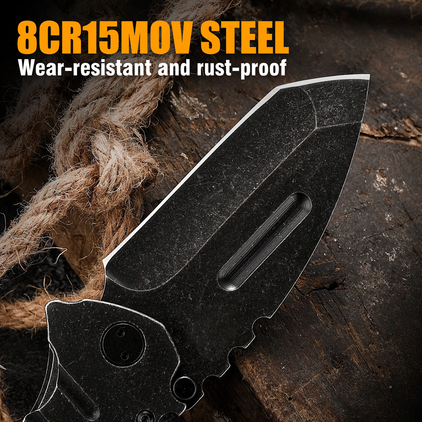 Folding Machete Folding Knife D2 Steel 59-60 HRC Camping Machete Outdoor Knife EDC Survival Knife