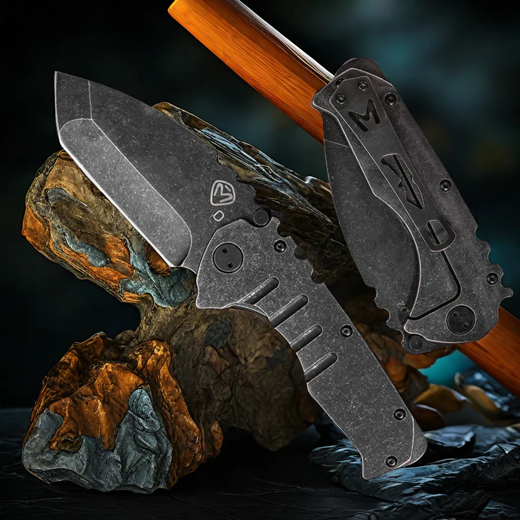 Folding Machete Folding Knife D2 Steel 59-60 HRC Camping Machete Outdoor Knife EDC Survival Knife