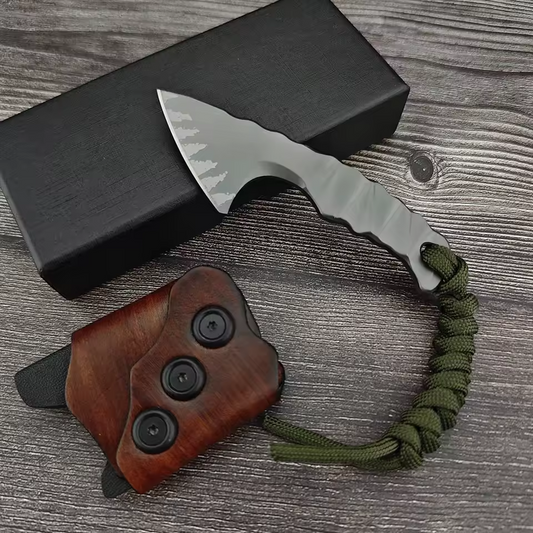 Lil' Axion D2 Steel Mini Tactical Axe Knife - One-Piece Construction with Sheath EDC