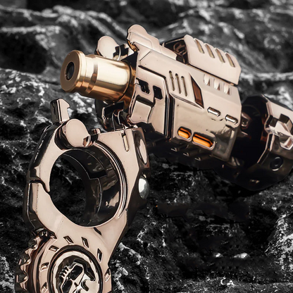 Fidget Toy Metal Blaster Soft Bullet Launcher Spinner - ClickCannon Pro Zinc Alloy Chameleon EDC