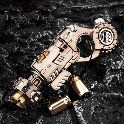 Fidget Toy Metal Blaster Soft Bullet Launcher Spinner - ClickCannon Pro Zinc Alloy Chameleon EDC