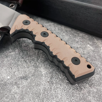 Camping Knife G10 Handle Fixed Blade Custom Engraving Hunting Survival Tactical EDC