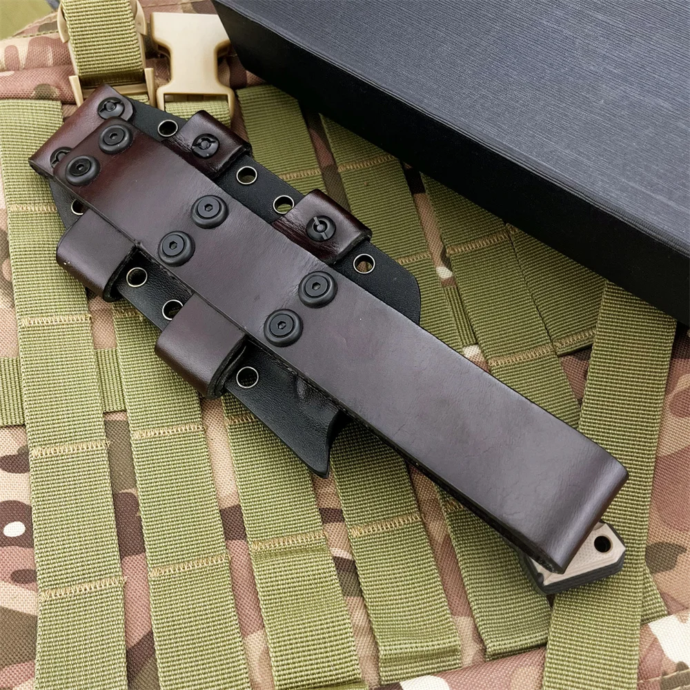 Camping Knife G10 Handle Fixed Blade Custom Engraving Hunting Survival Tactical EDC