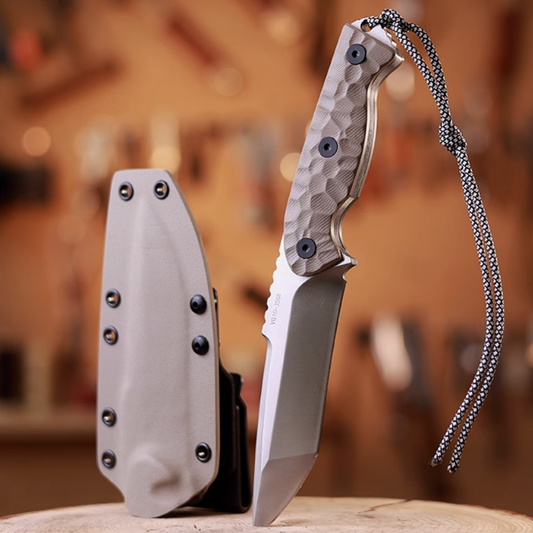 TitanForge VG10 Heavy-Duty Tactical Camp Knife - 7mm Full-Tang Outdoor Survival Blade
