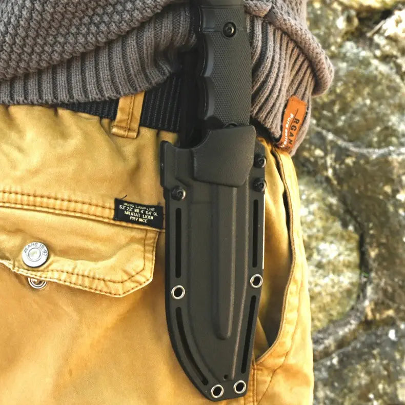 TrailForge Multi-Tool Survival Knife - Fire Starter & Tool Card EDC Set