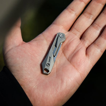 Titanium Scalpel Knife GR5 Micro Folding Replaceable Blade EDC TSA Compliant Travel