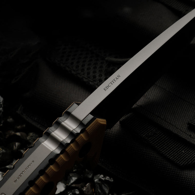 Camping Knife G10 Handle Fixed Blade Custom Engraving Hunting Survival Tactical EDC