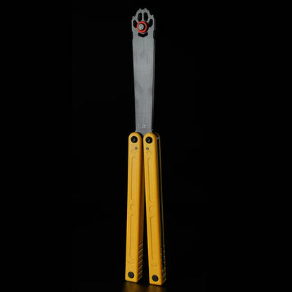 Armed Shark Fox Balisong Trainer - Acetal Butterfly Trainer Knife for Beginners