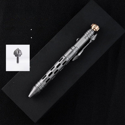 Titanium Tactical Pen TITANER – Mech EDC Multi-Tool with Fidget Spinner