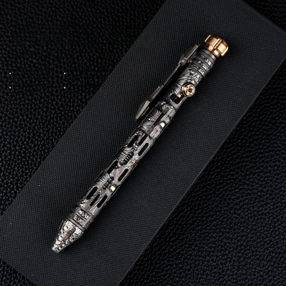 Titanium Tactical Pen TITANER – Mech EDC Multi-Tool with Fidget Spinner