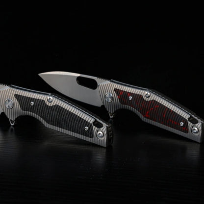 Shadow Blade Titanium EDC Knife - M390 Steel Blade with Precision Engineering
