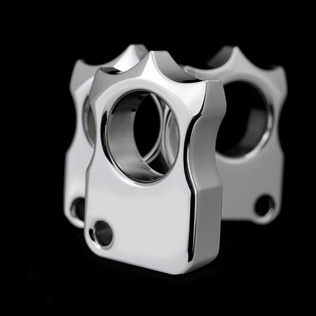 304 Stainless Steel Ultra-Thick Polished Knuckle Ring - 14mm Single Finger EDC