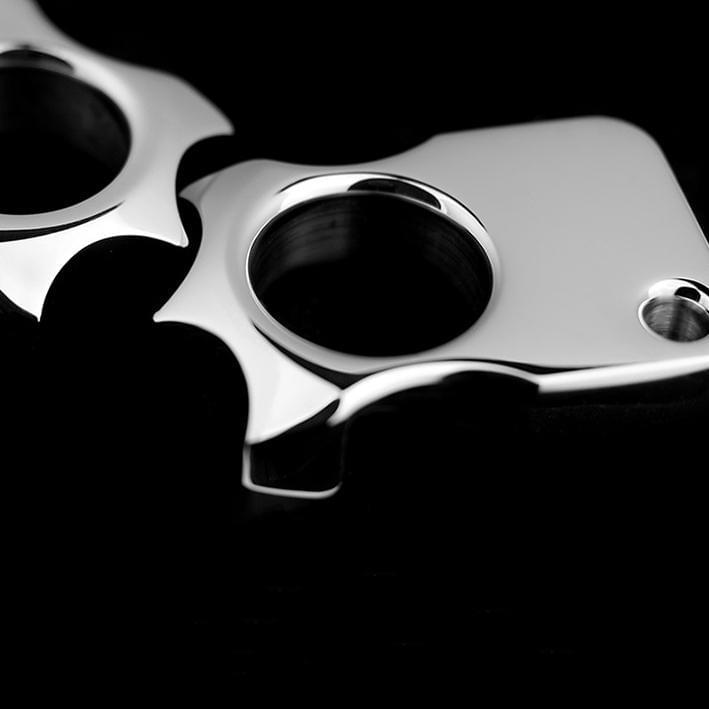 304 Stainless Steel Ultra-Thick Polished Knuckle Ring - 14mm Single Finger EDC