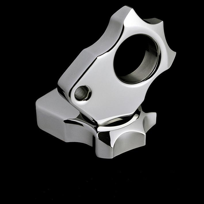 304 Stainless Steel Ultra-Thick Polished Knuckle Ring - 14mm Single Finger EDC