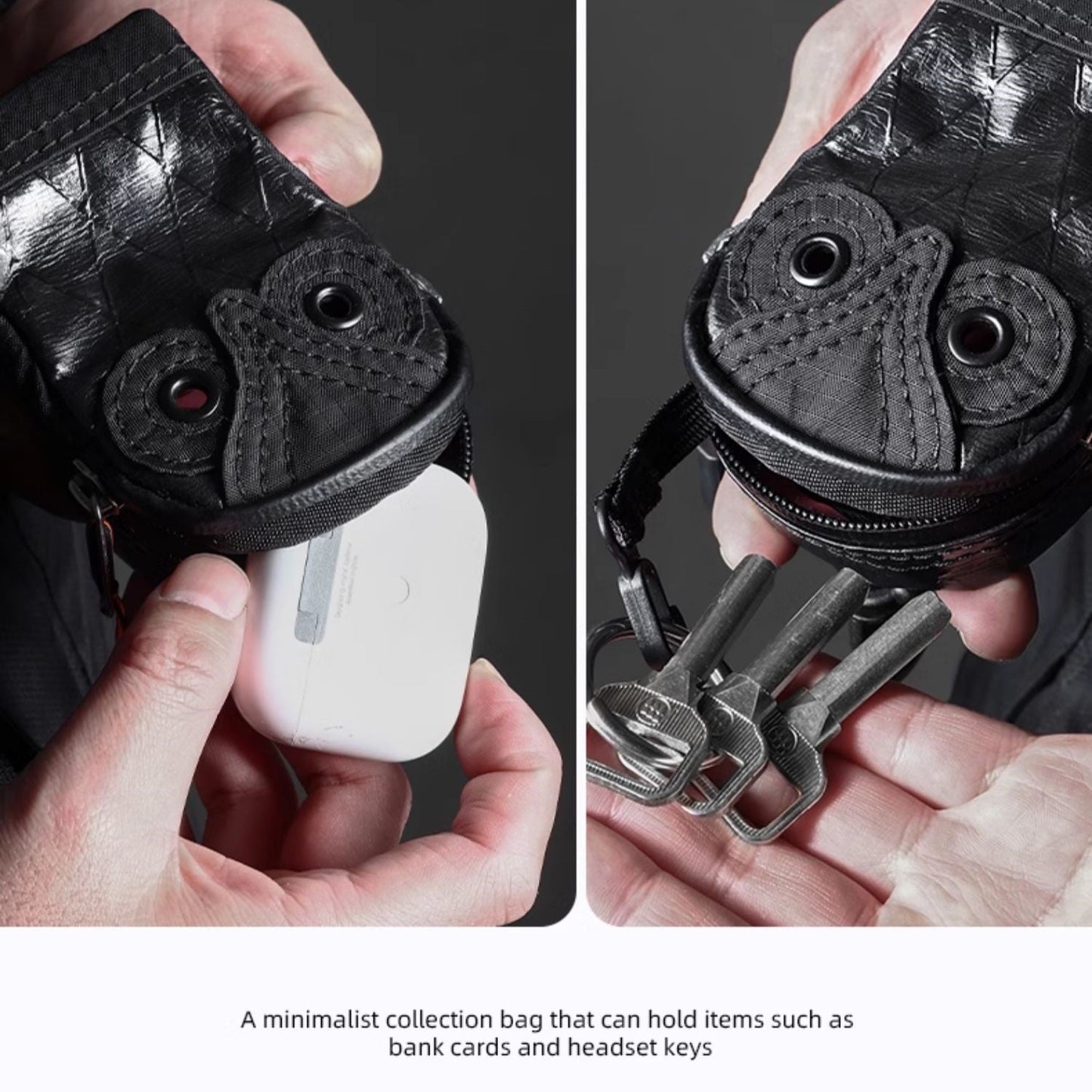 Owl Mini Pouch Multi-Functional Organizer - X-PAC EDC Key & Coin Holder